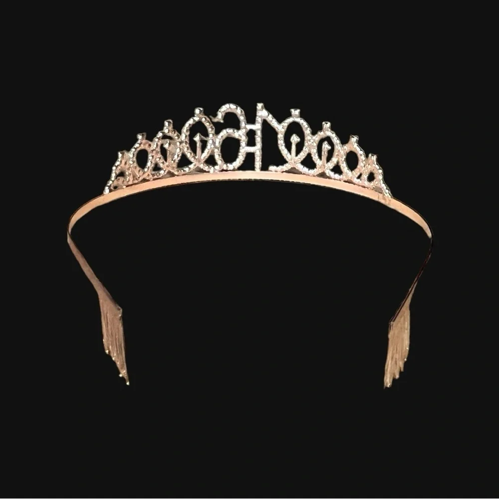 🌻Happy 16h Birthday Rose Gold Crown Tiara One Size and Cake Topper_4